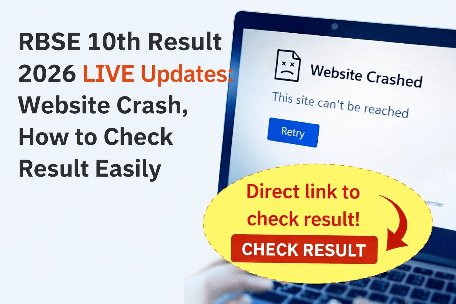 RBSE 10th Result 2026 LIVE