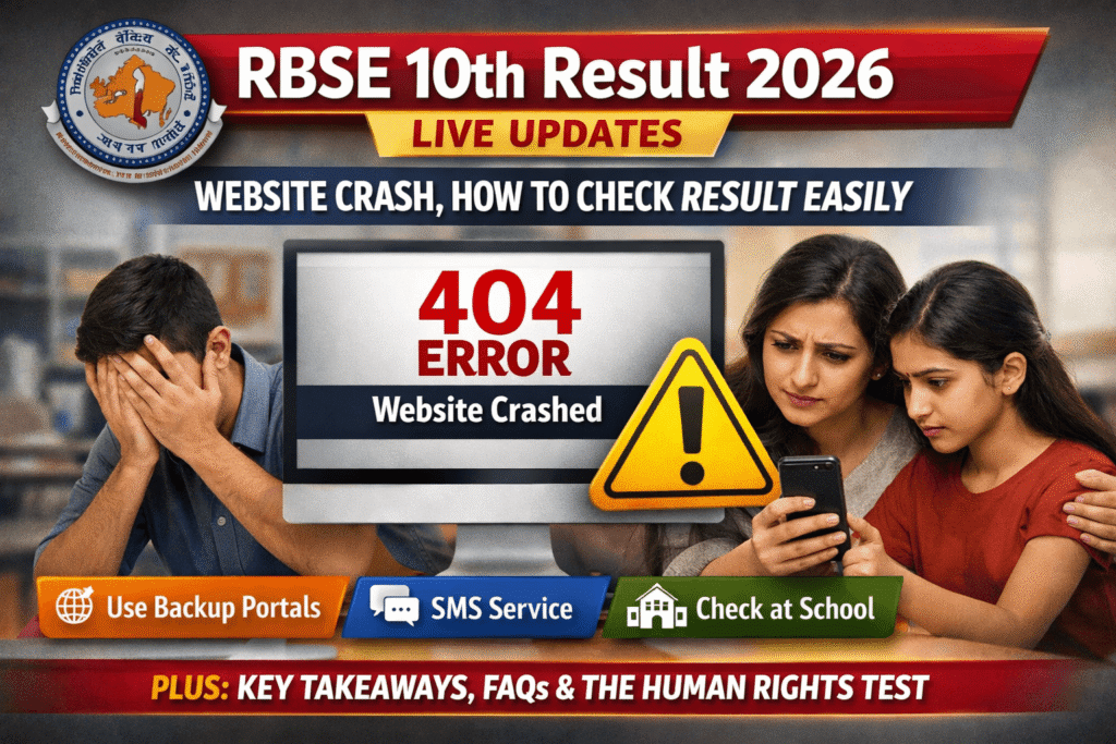 RBSE 10th Result 2026 LIVE