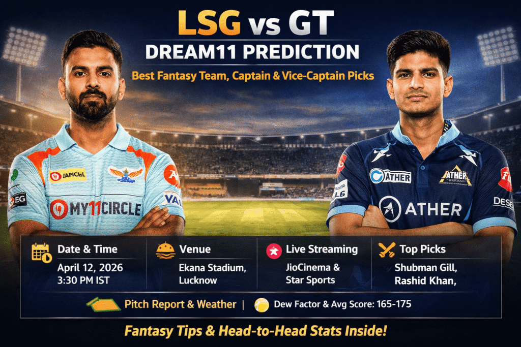 Wavethenews LSG vs GT Dream11 Prediction
