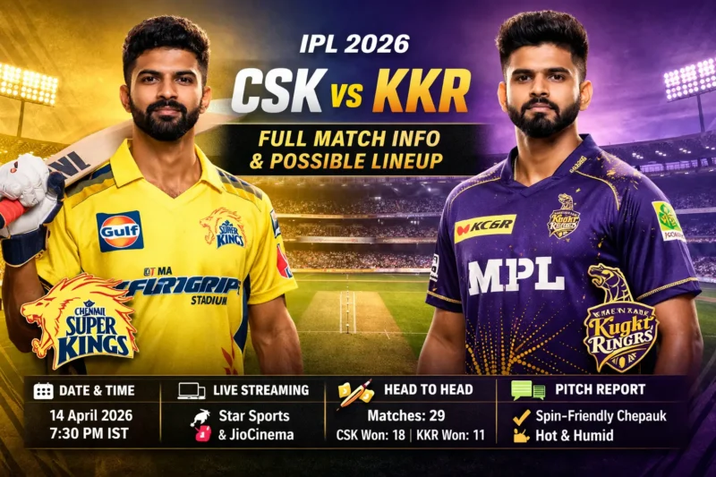 Wavethenews CSK vs KKR