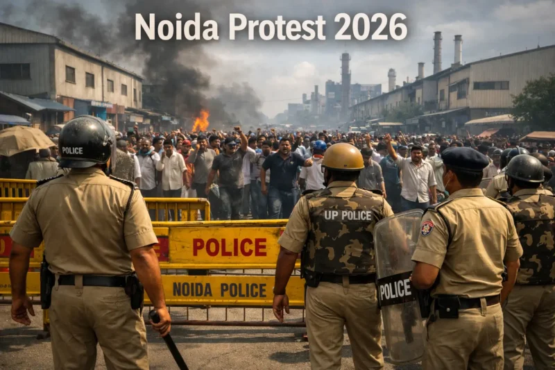 Wavethenews Noida Protest